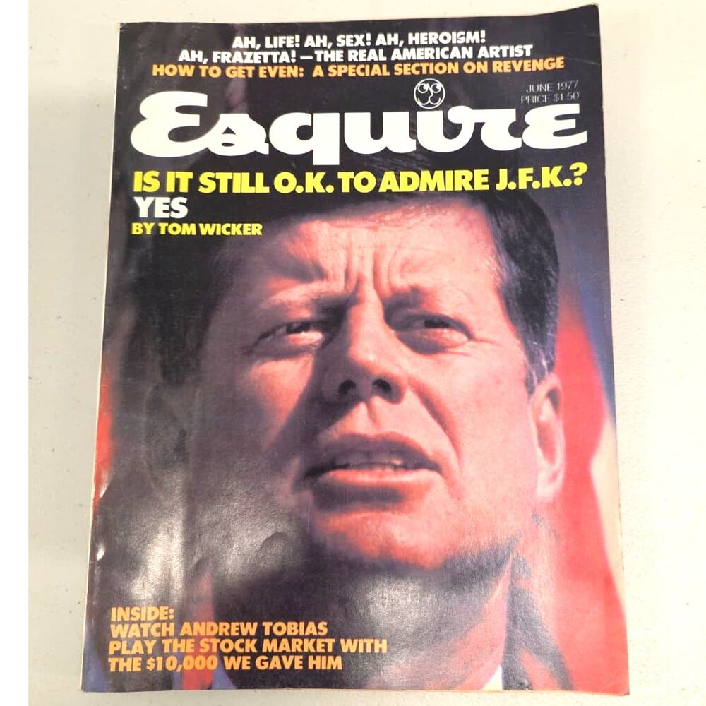Vintage Esquire Magazine June 1977 JFK Cover Frank Frazetta Art Issue